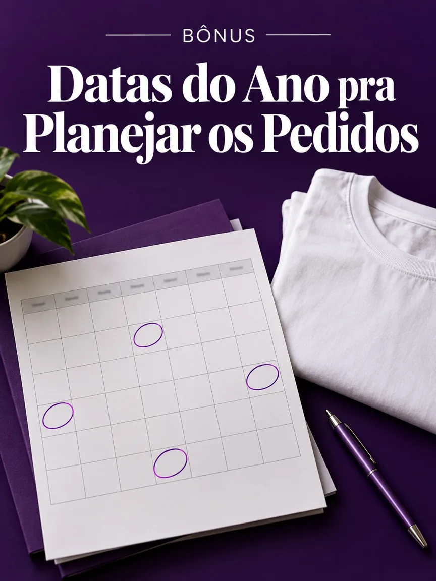 Capa do bônus Datas do Ano pra Planejar os Pedidos